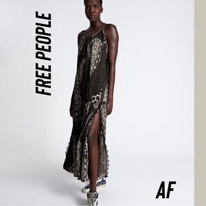 FREE PEOPLE BY ONETEASPOON NIGHT ANIMALS MAXI DRESS NWT SMALL